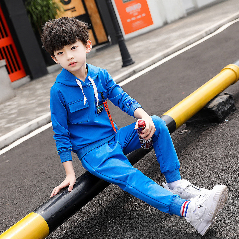 童装男童套装2018春秋新款儿童休闲运动两件套春装衣服韩版潮