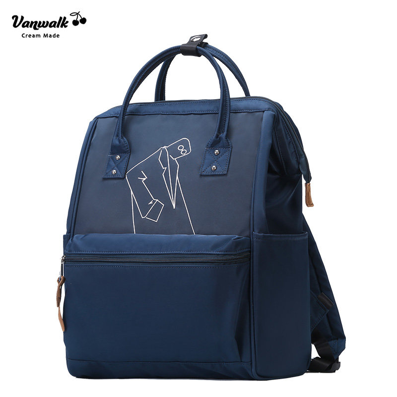 vanwalk甜美学生书包双肩包韩版学院休闲双肩背包