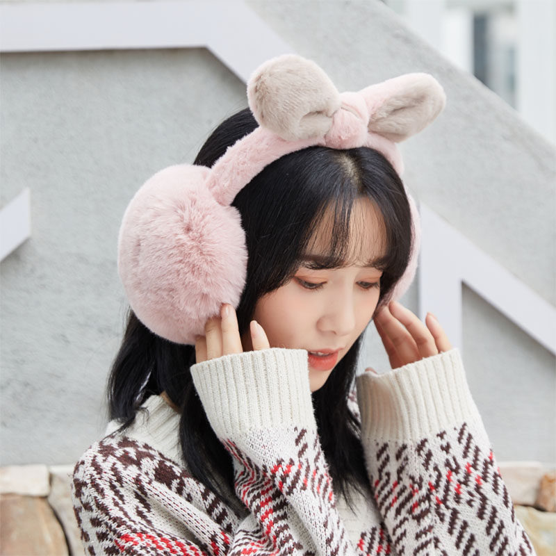 ins耳罩保暖耳暖女可爱可爱兔兔耳朵冬天耳套套包耳套