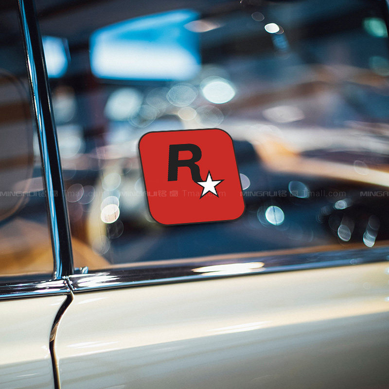 贴纸汽车个性创意侠盗猎车gta5飞车星标贴画汽车装饰贴
