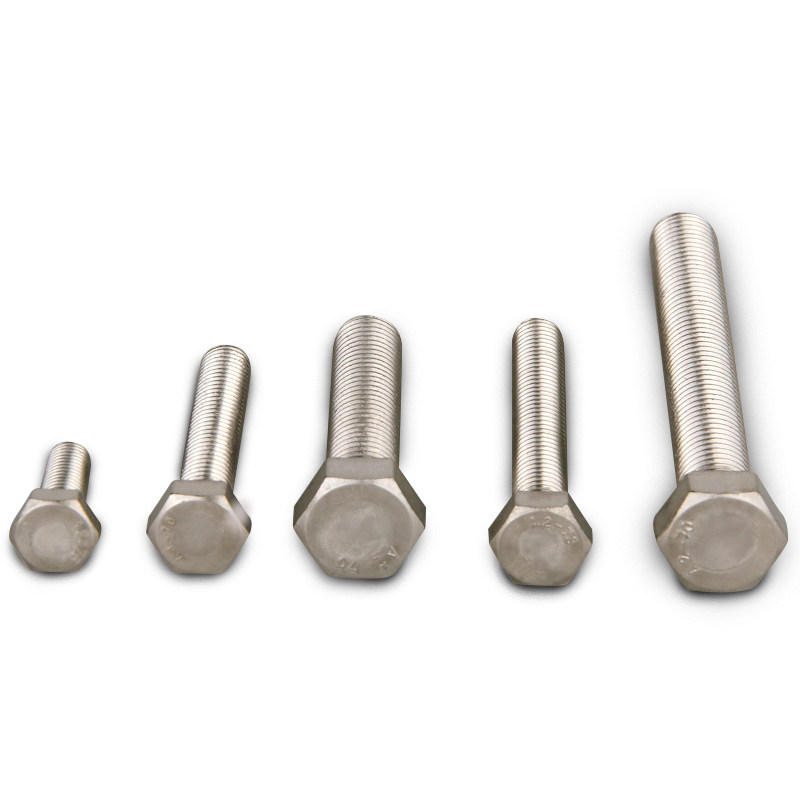 不锈钢牙外六角螺丝din933螺栓m4x8x10x12x14x16x20x25x30螺栓