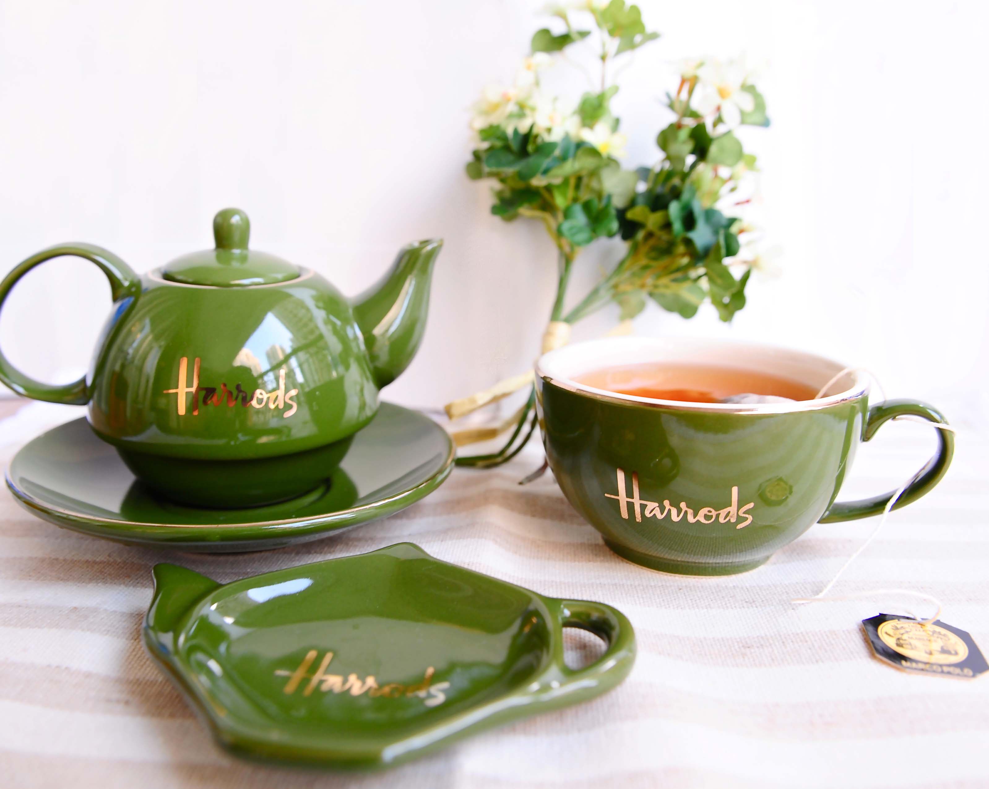 哈罗斯茶包碟调味小碟零食茶碟壶型外贸harrod出口碟