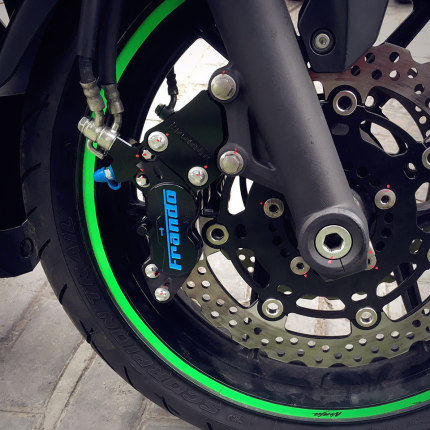 frando车力屋z650ninja650改装卡钳鲍鱼转接刹车其他摩托车用品