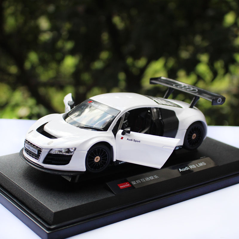 星辉rastar1奥迪r8合金汽车模型儿童玩具两色车模