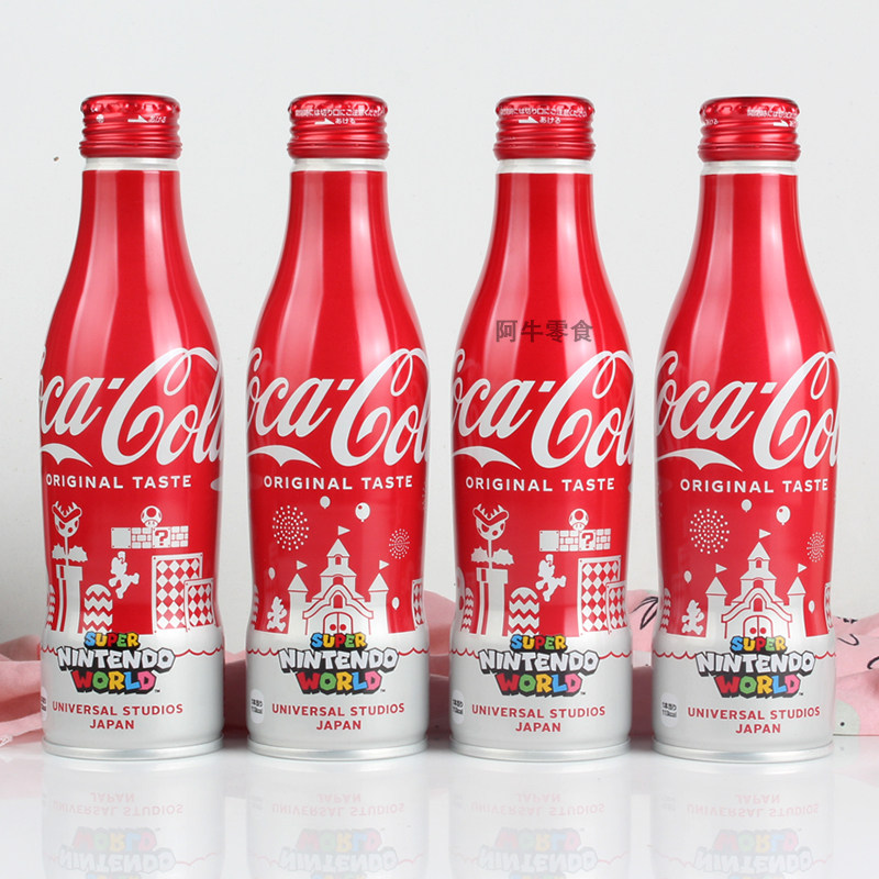 日本进口cocacola任天堂超级马里奥限定收藏版可口可乐碳酸饮料碳酸