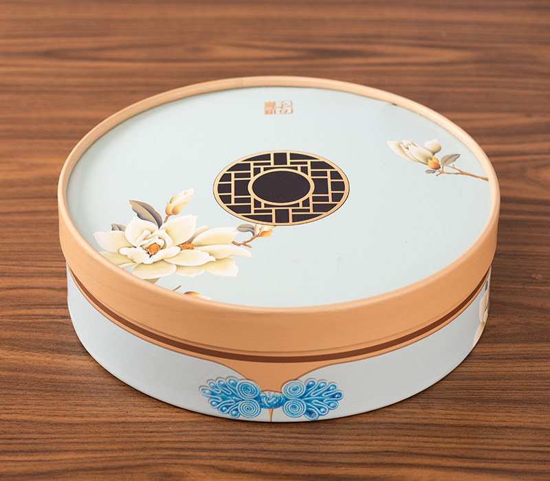 中秋月饼包装盒空盒8粒装月饼盒七星伴月50g礼盒定制高档圆形盒子