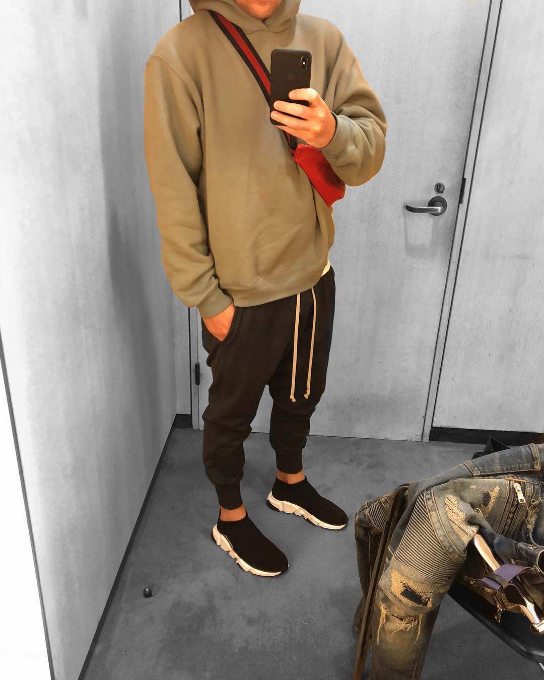 yeezy椰子卫衣侃爷season6卡戴美潮水洗做旧宽松卫衣