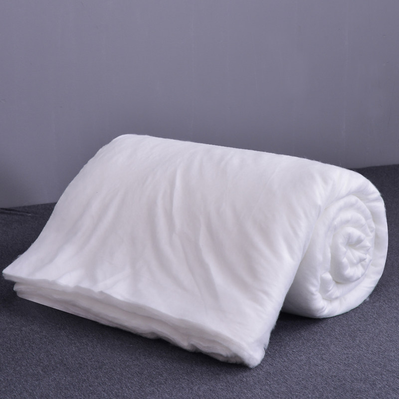 整张棉可水洗高弹羽丝棉太空棉蓬松腈纶棉被子填充物宝宝棉羽丝绒