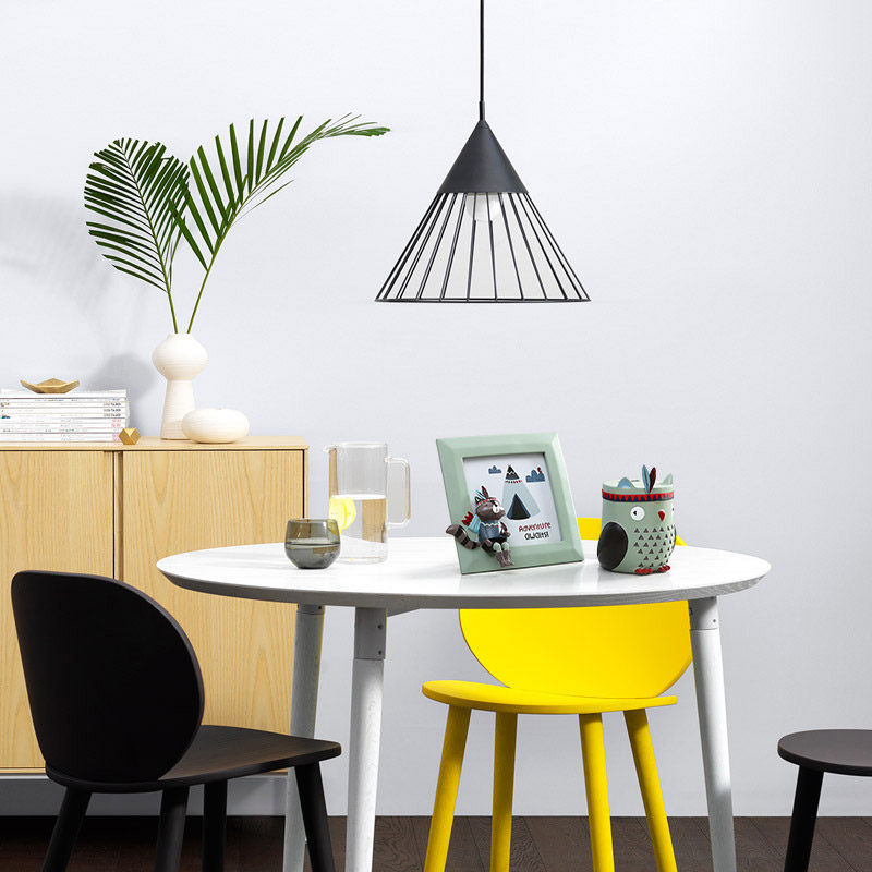 北欧创意存钱罐相框摆件书房卧室台面装饰品摆件树脂动物摆设