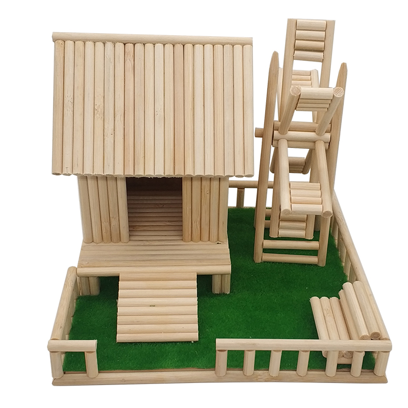手工竹签一次性筷子diy模型创意建筑风车房子模型制作工具