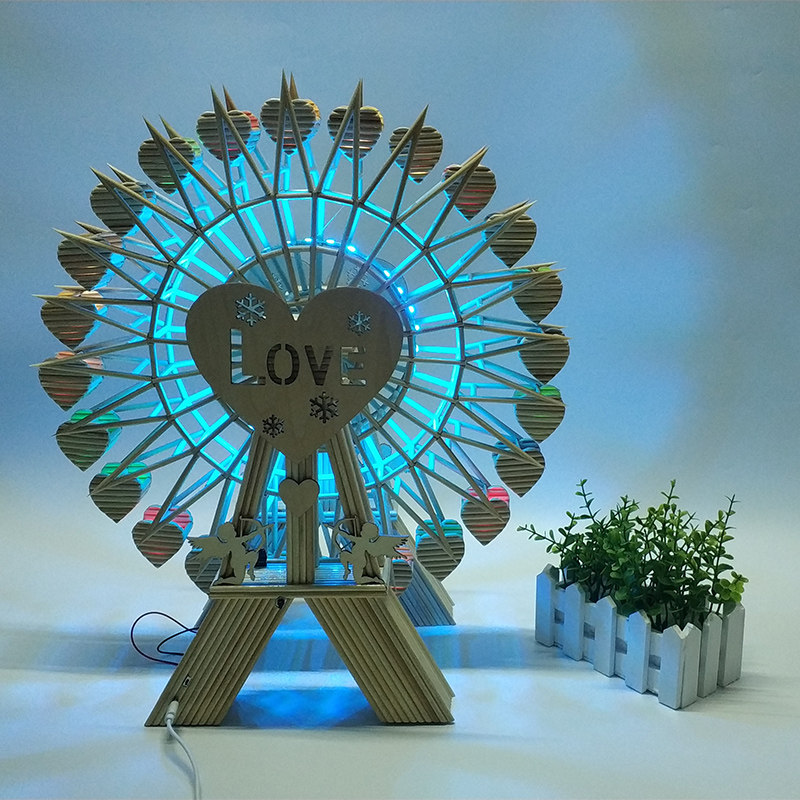 手工摩天轮走心拼装创意竹艺木棒筷子竹签包筷子模型制作工具