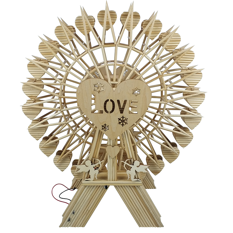 手工摩天轮走心拼装创意竹艺木棒筷子竹签包筷子模型制作工具