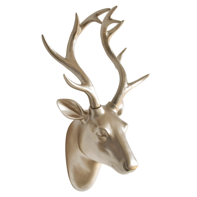 客厅墙面餐厅墙上北欧鹿角装饰品创意壁饰