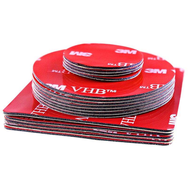 强力3m双面胶墙面瓷砖专用vhb小圆贴高粘度etc行车记录仪胶贴车用