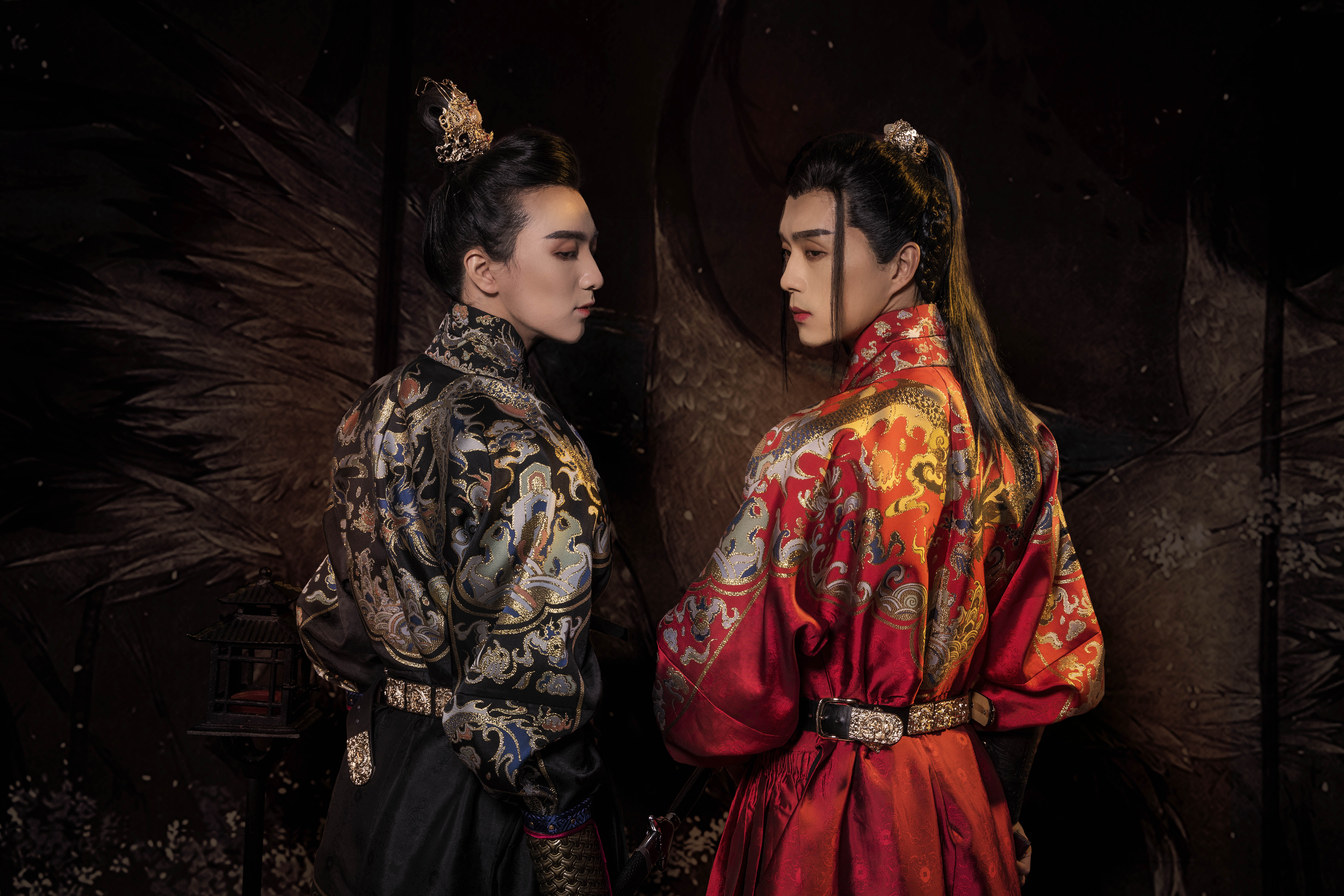 有龙女中飞鱼锦衣卫花织仿妆国风男女情侣撒蟒汉服