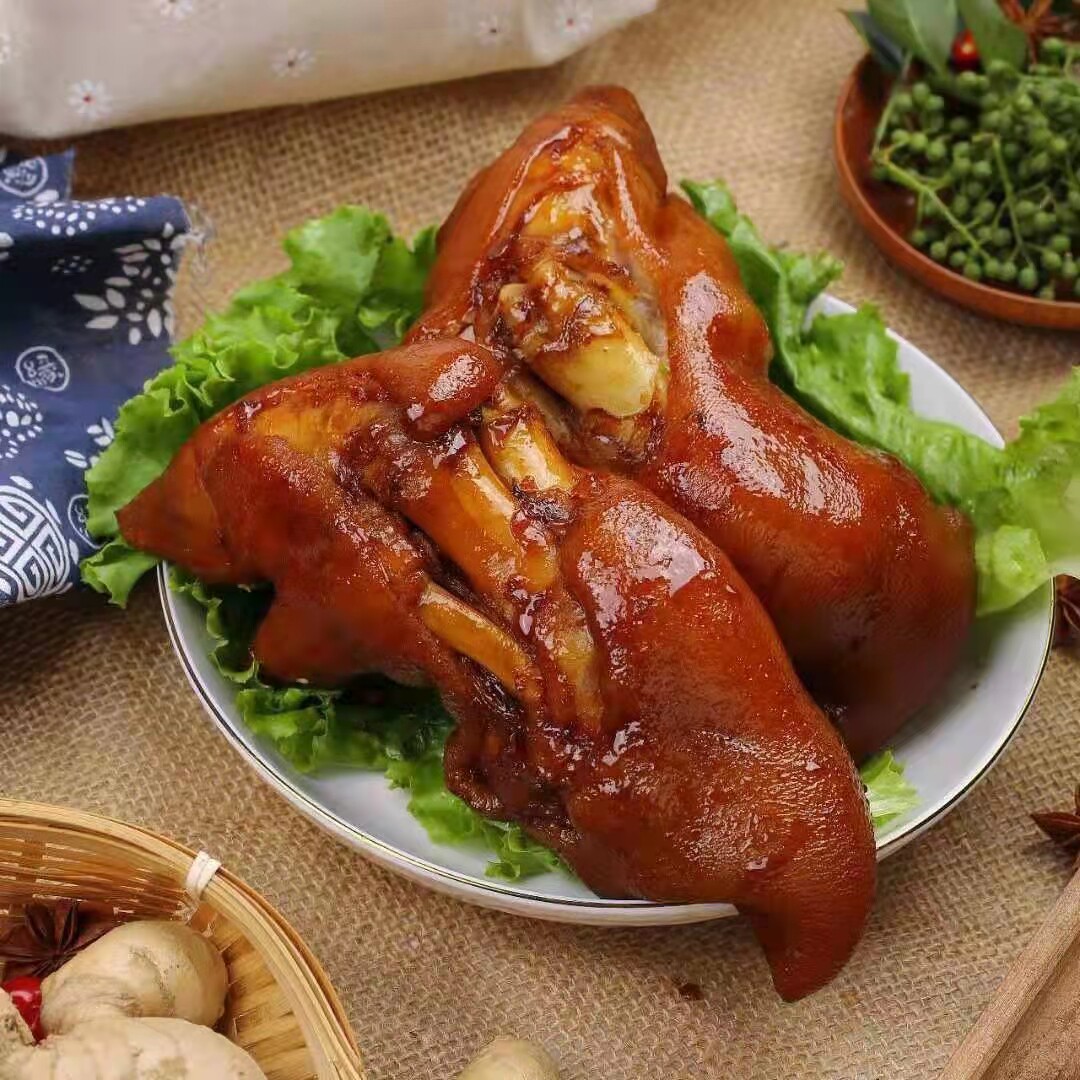 猪蹄卤味熟食真空即食山东特产正宗新鲜酱香卤肉类