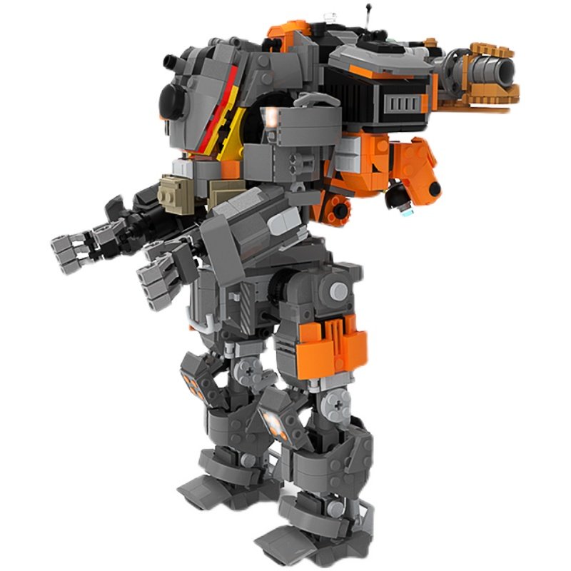 积木buildmoc机甲系列泰坦陨落boss凯恩模型兼容乐高塑料积木