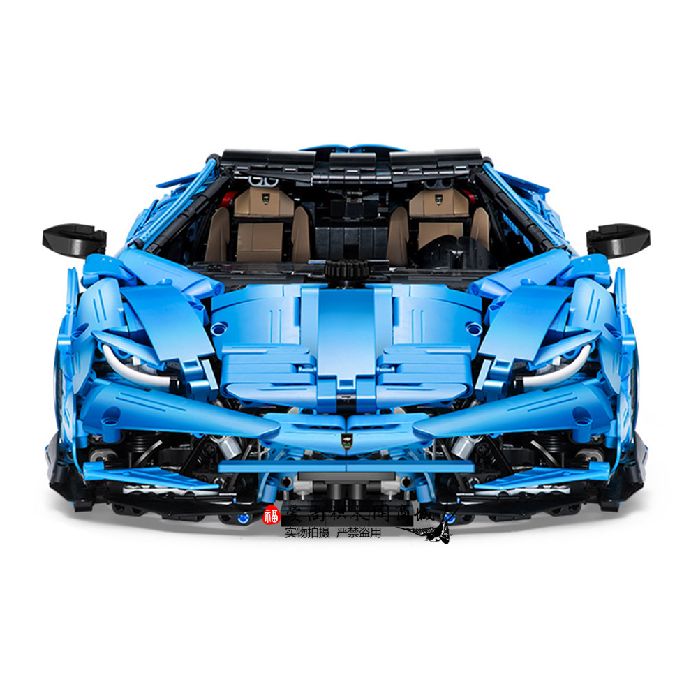 双鹰百年牛7704兰博基尼乐高42115机械组跑车模型拼装积木cada