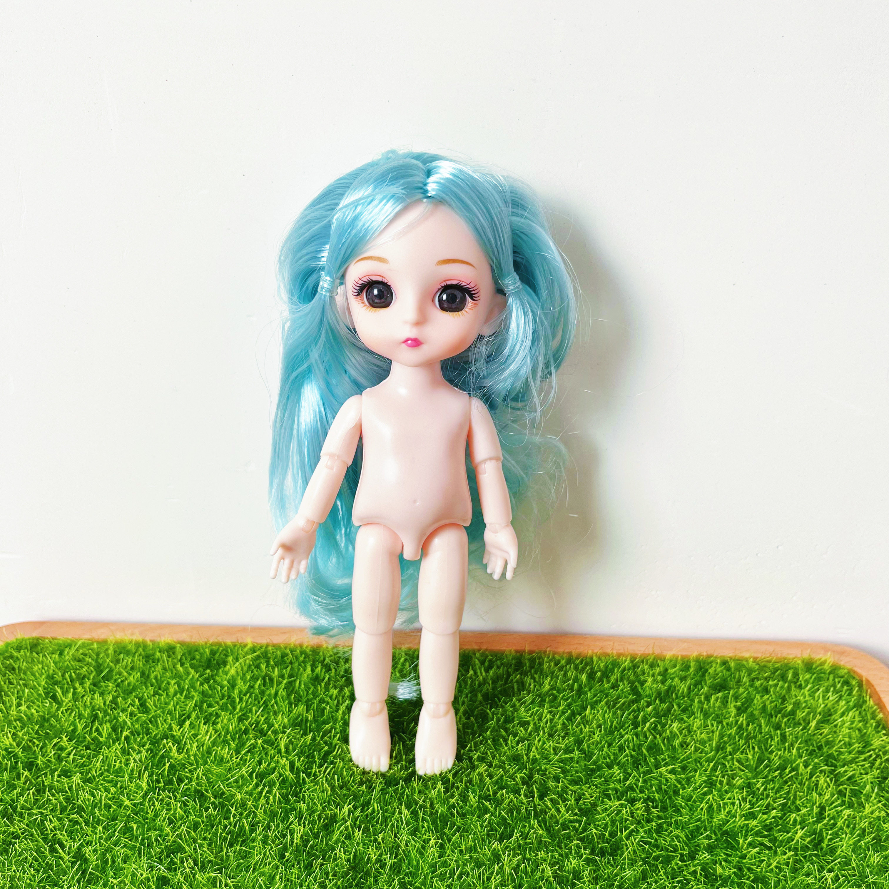 粉色店内可搭娃娃小号bjd头发厘米裸娃素体娃娃