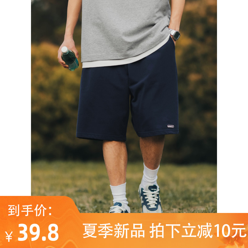 BDLS日系cityboy 夏季新款纯色工装短裤男宽松休闲五分短裤