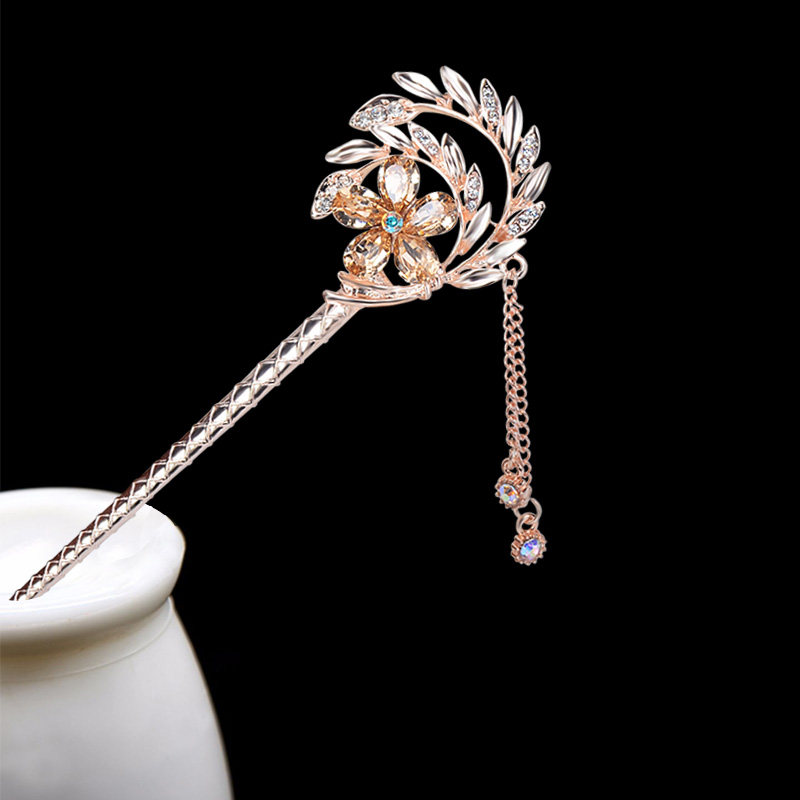 中国古风公主简约淑女盘发发钗宫廷复古国风发饰