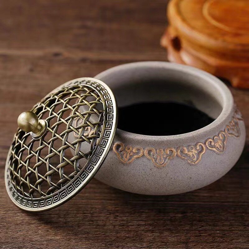 香炉印舒香檀香薰复古禅意熏香摆件茶道盘香香薰炉