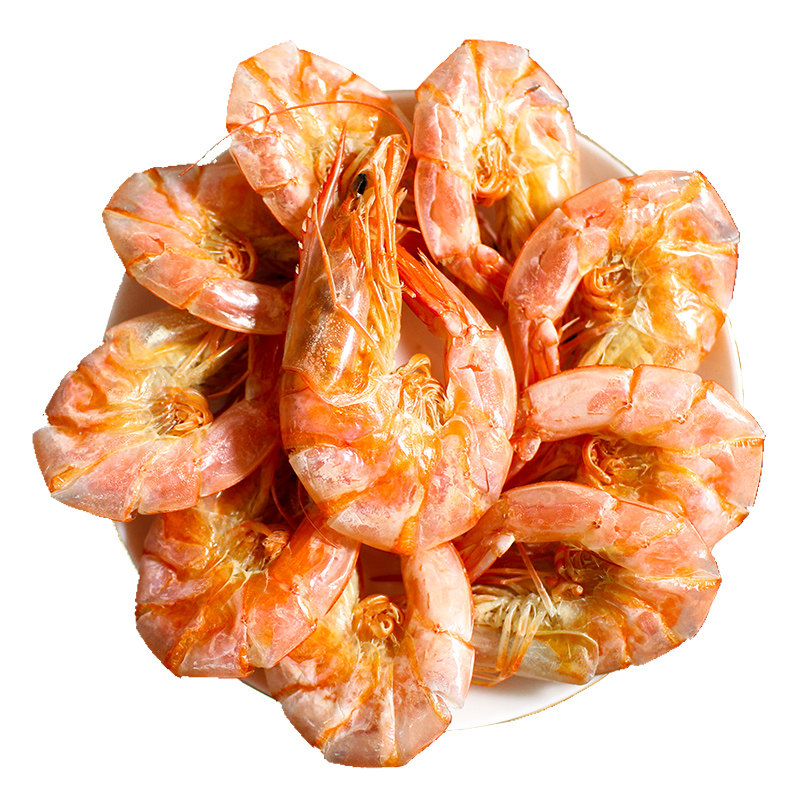老沈海鲜_大号烤虾干即食特大对干虾干货孕妇零食碳