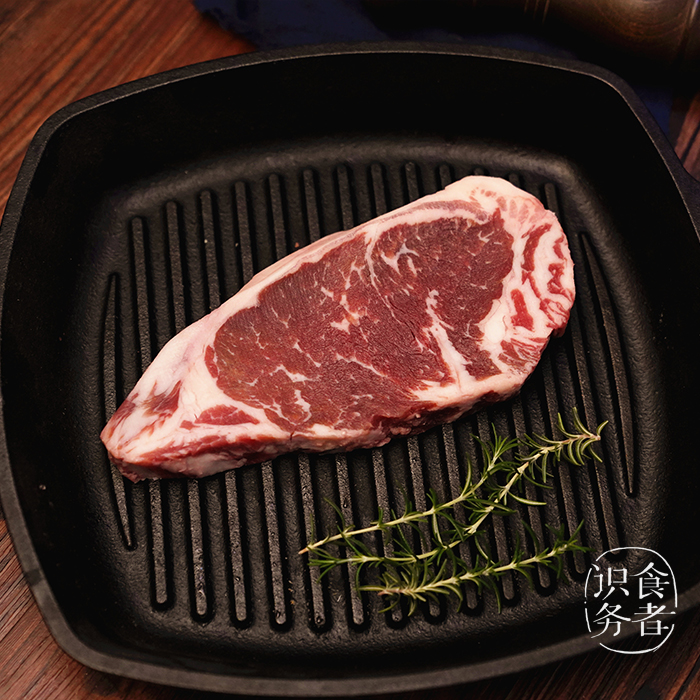 【识食务者】澳洲谷饲黑安格斯西冷牛排250g 识食务者