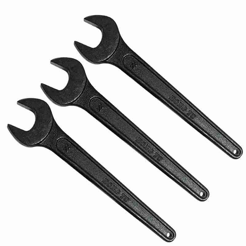 单头开口扳手叉口锻打发黑重型加厚机修五金工具其他五金件