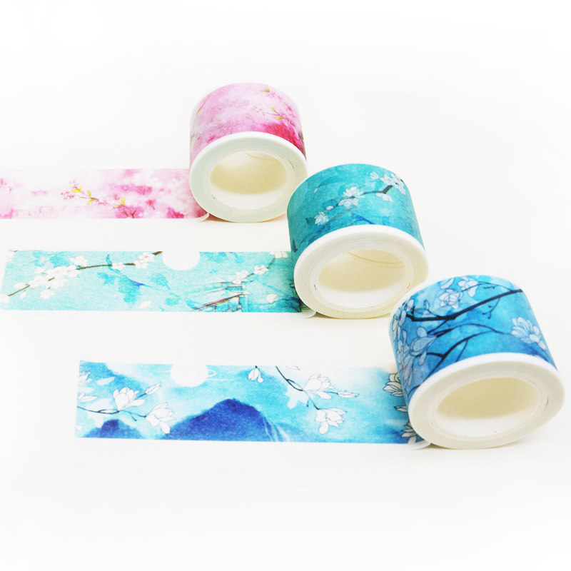 古风彩色手帐和纸胶带可爱卡通手绘纸胶带手账素材dly工具小清新文艺