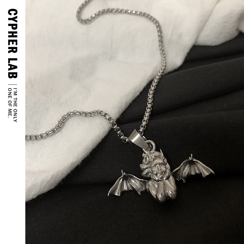cypher小天使恶魔项链女潮情侣闺蜜二人一对欧美项链
