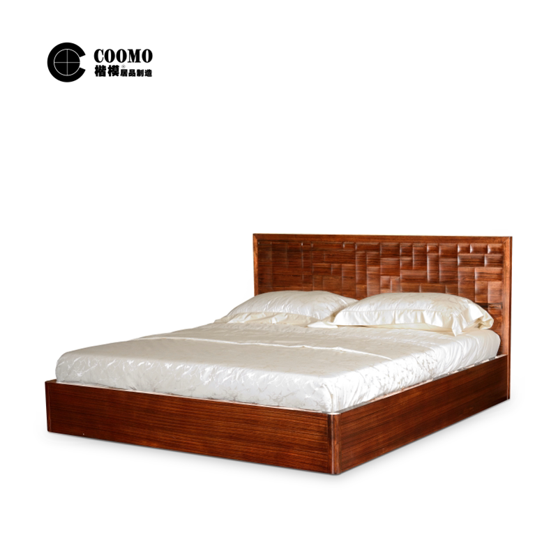 卧室中式coomo楷模家具新中式双人床现代婚床组合板式床