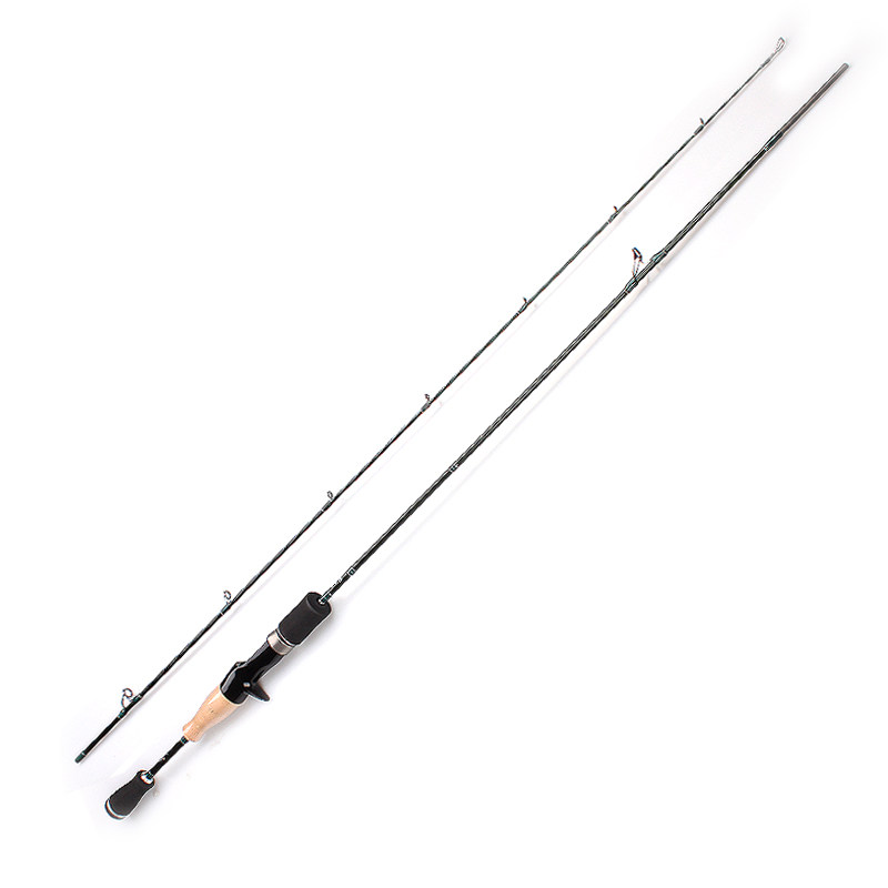 kawa路亚马口枪柄直柄18ul超轻软调白条客微路亚竿