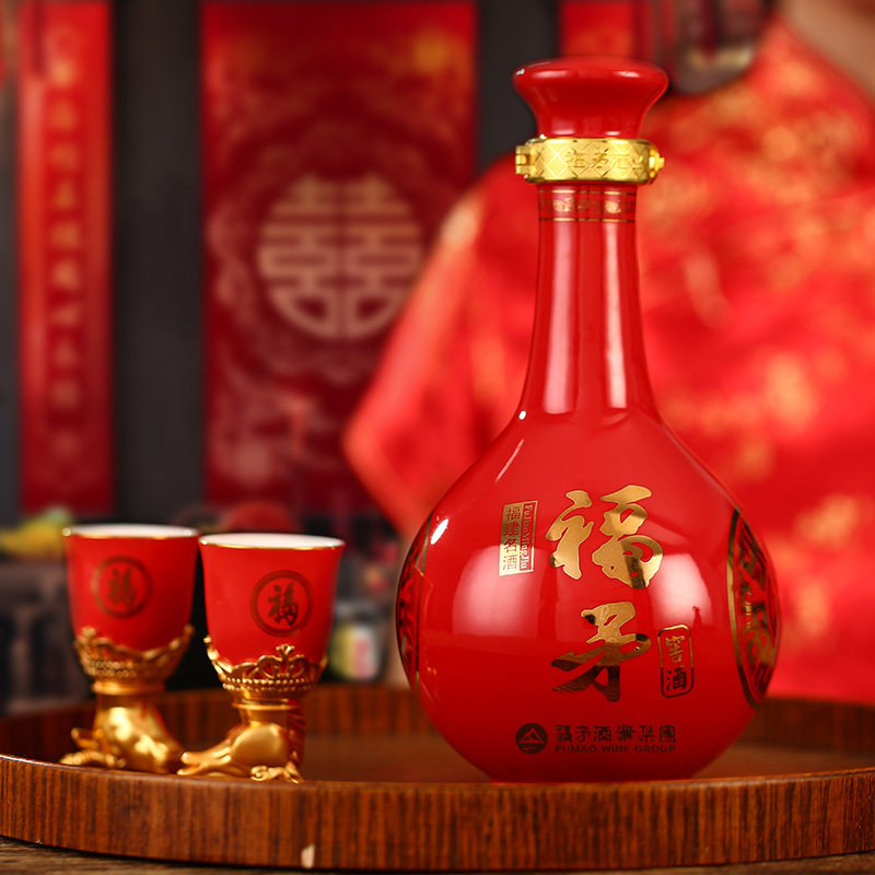 福矛窖酒金砖53度香型500ml瓶装白酒礼盒盒装白酒