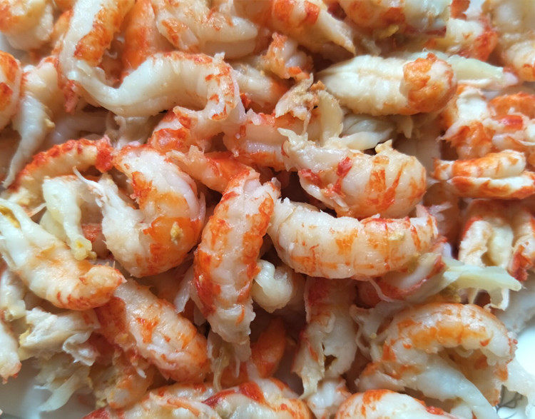 龙虾肉3级带黄龙虾仁去壳龙虾尾肉小龙虾肉盖浇饭虾肉454克