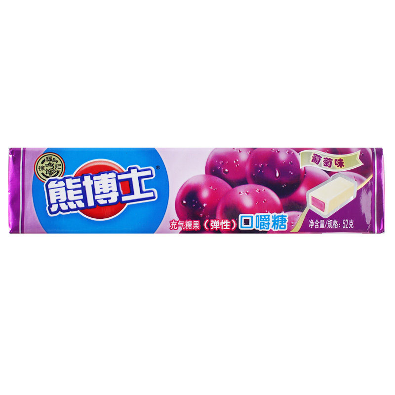 徐福记熊博士口嚼52gx12口香糖果汁软糖夹心夹心糖糖果糖果