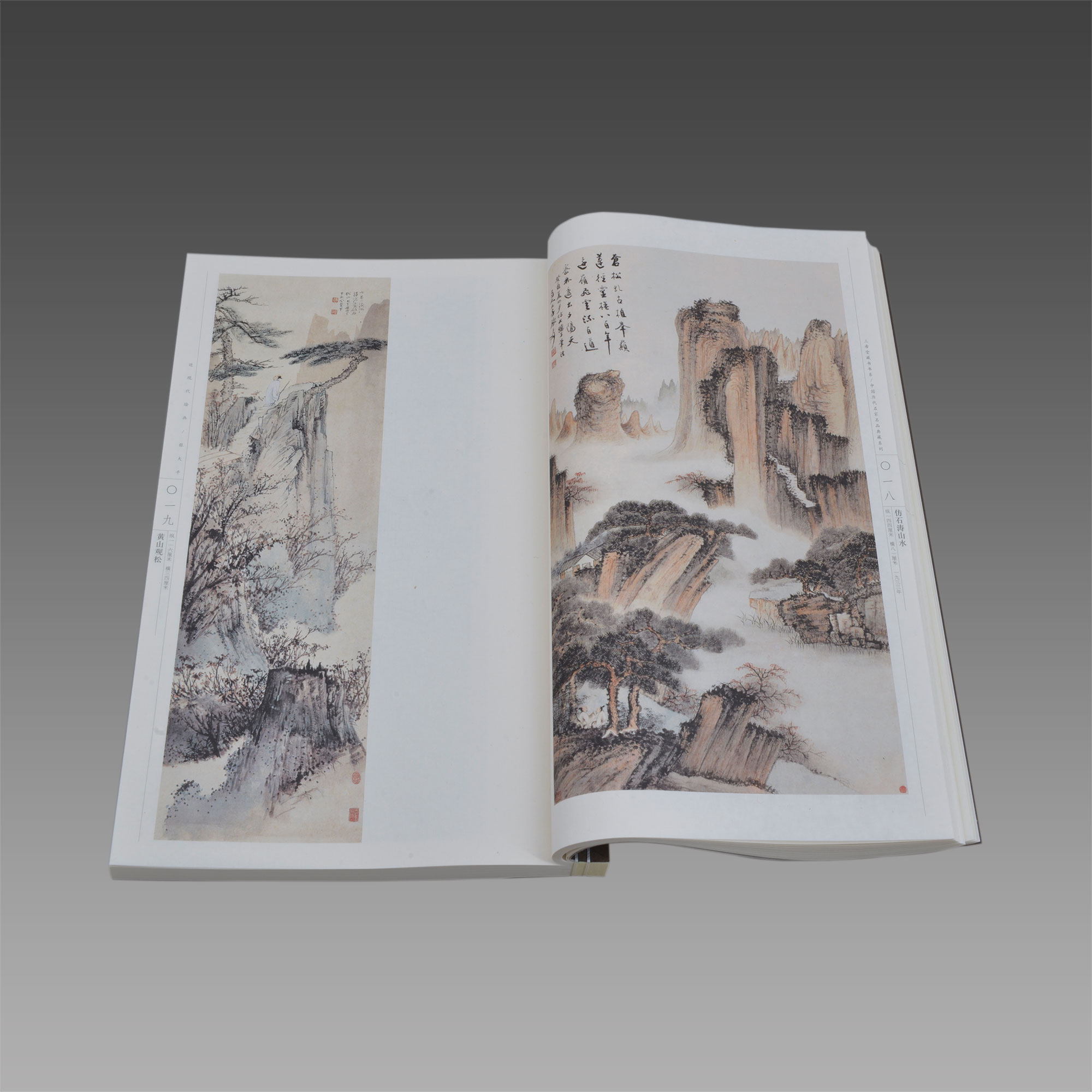 线装 彩印 书局出版 近现代绘画张大千画集画册 中国历代名家名品典藏