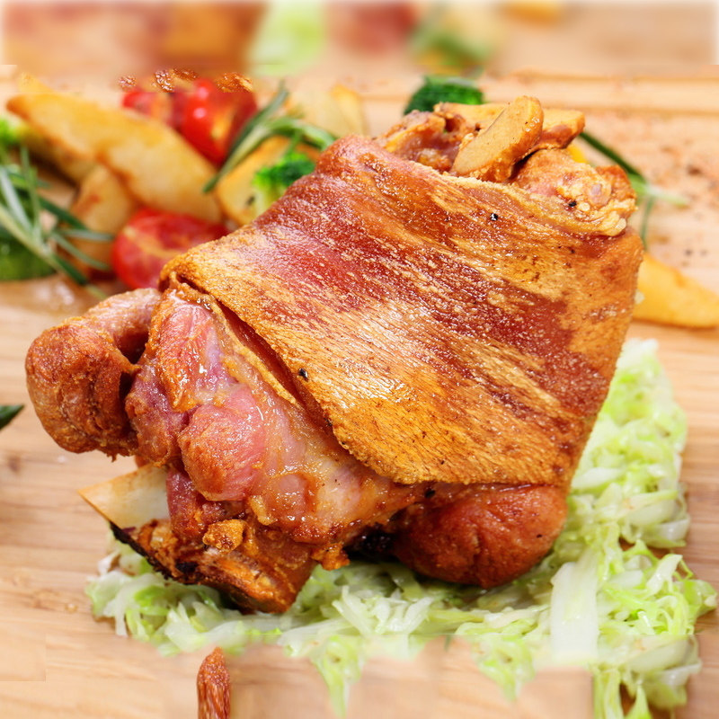 德国风味咸猪手约2斤 猪蹄膀肘特色菜酒店餐厅烧烤冷冻半成品食材