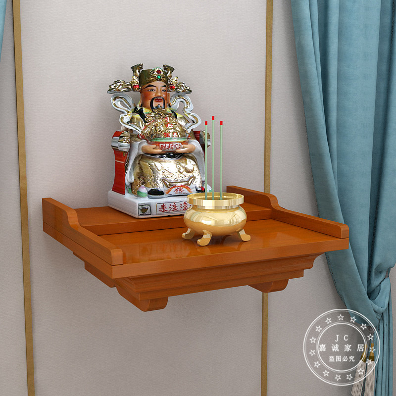 香树佛龛神龛实木佛台壁挂神台关公财神爷祖宗佛柜