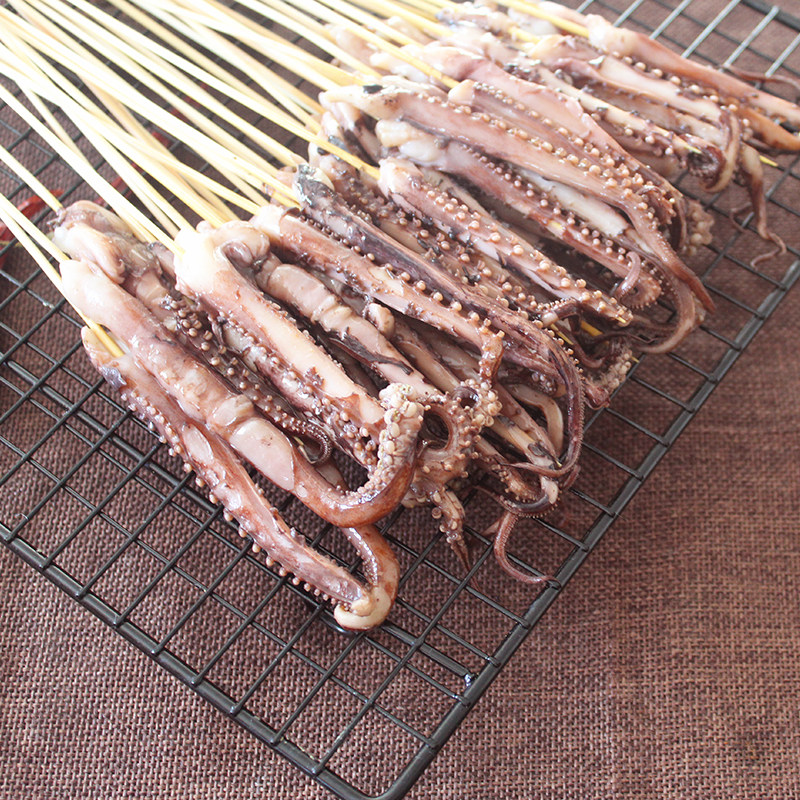 鱿鱼小串铁板爪串须串20串2000串整箱箱包夺命冷冻鱿鱼