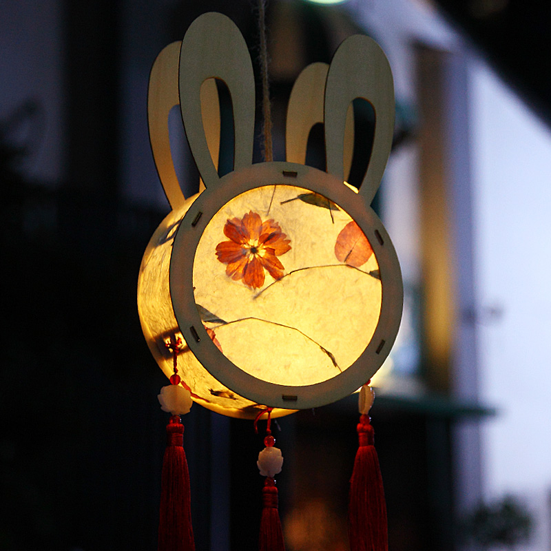 灯笼元宵虎年diy花灯手提创意草纸花草儿童灯笼
