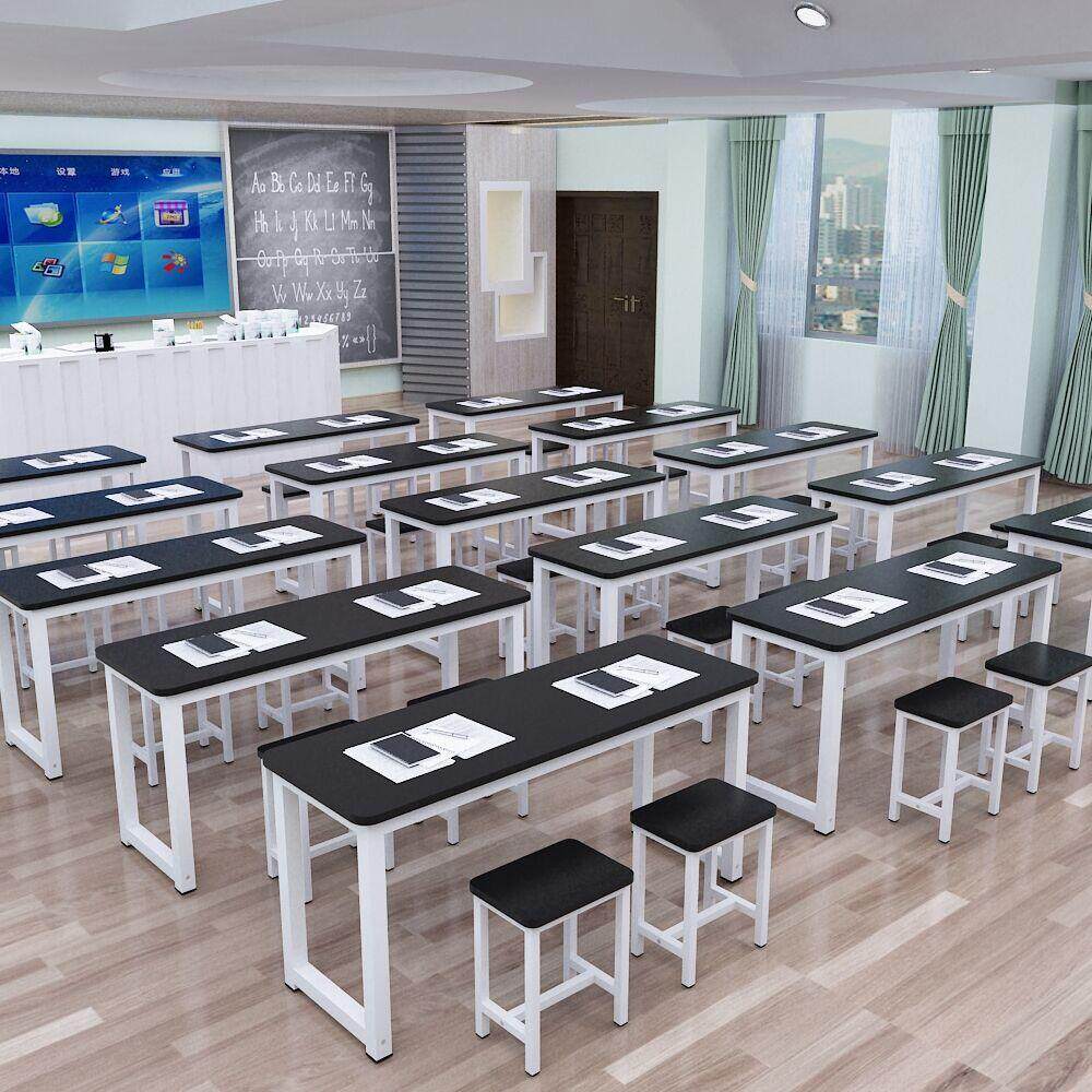 中学生课桌椅书桌茶桌一体抽屉美术绘画组合培训班课桌椅
