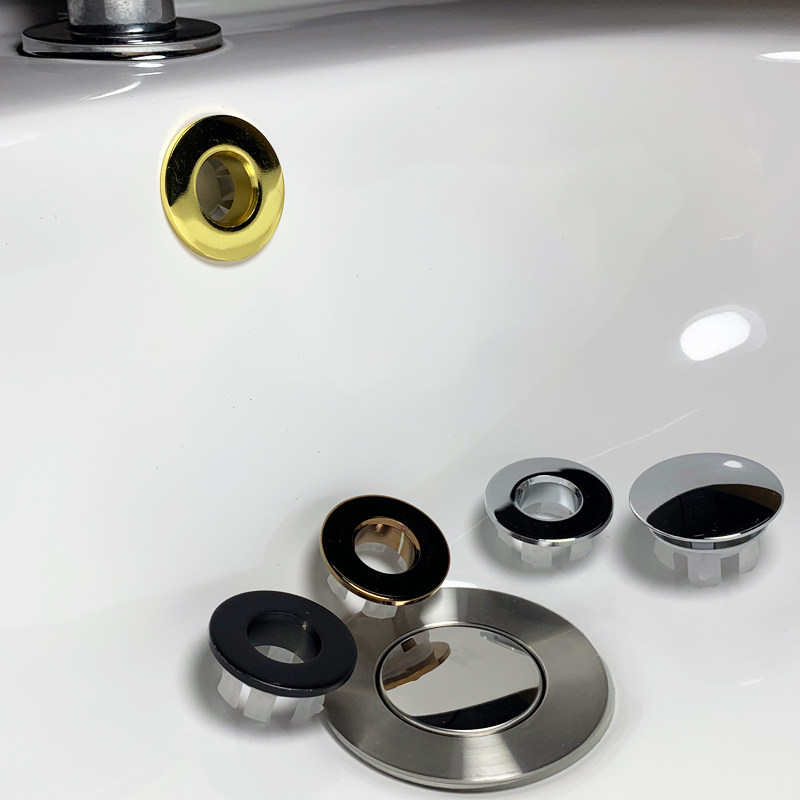 塞子洗脸盆翻板溢水口装饰翻盖洗手下水配件橡胶水槽下水器
