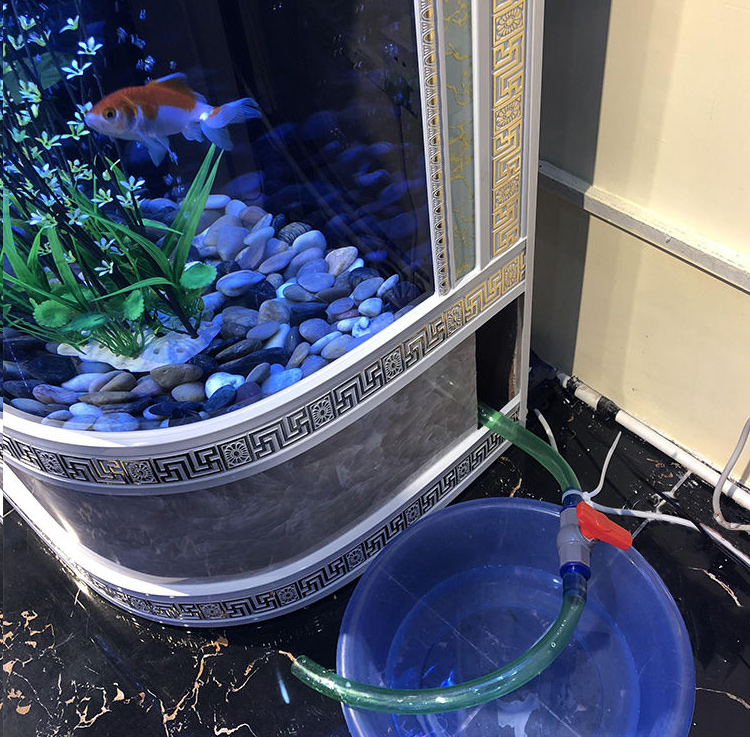 鱼缸创海80cm家用金鱼缸生态水族箱换水懒人落地鱼缸