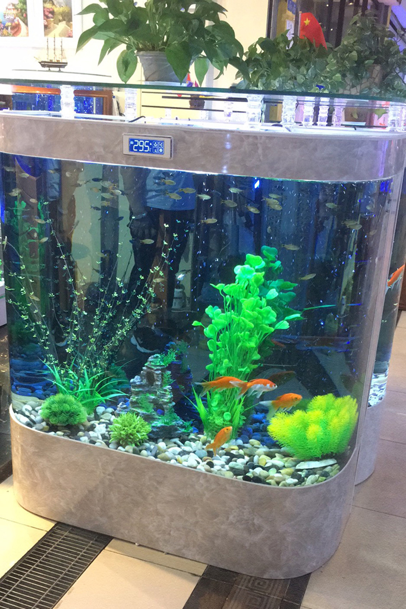 创海鱼缸客厅大型欧式落地生态智能定制家用鱼缸