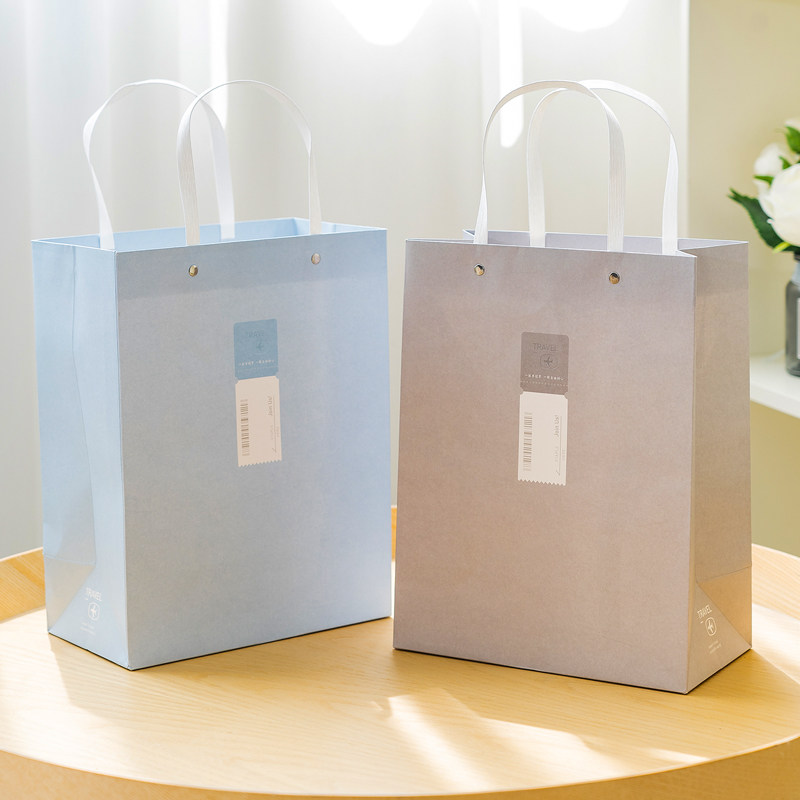 纸袋得力礼品袋韩版小清新包装袋学生文艺手提袋礼品文件袋