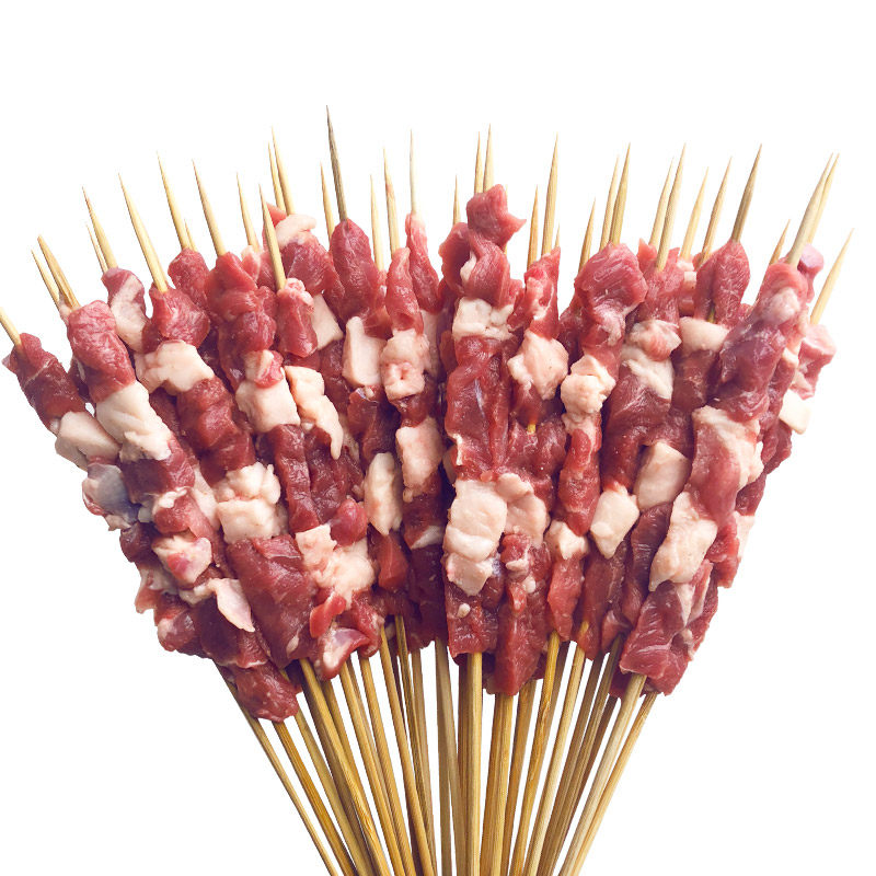 羊肉串60串新鲜自助夜市商用烤肉烧烤食材半成品生羊肉