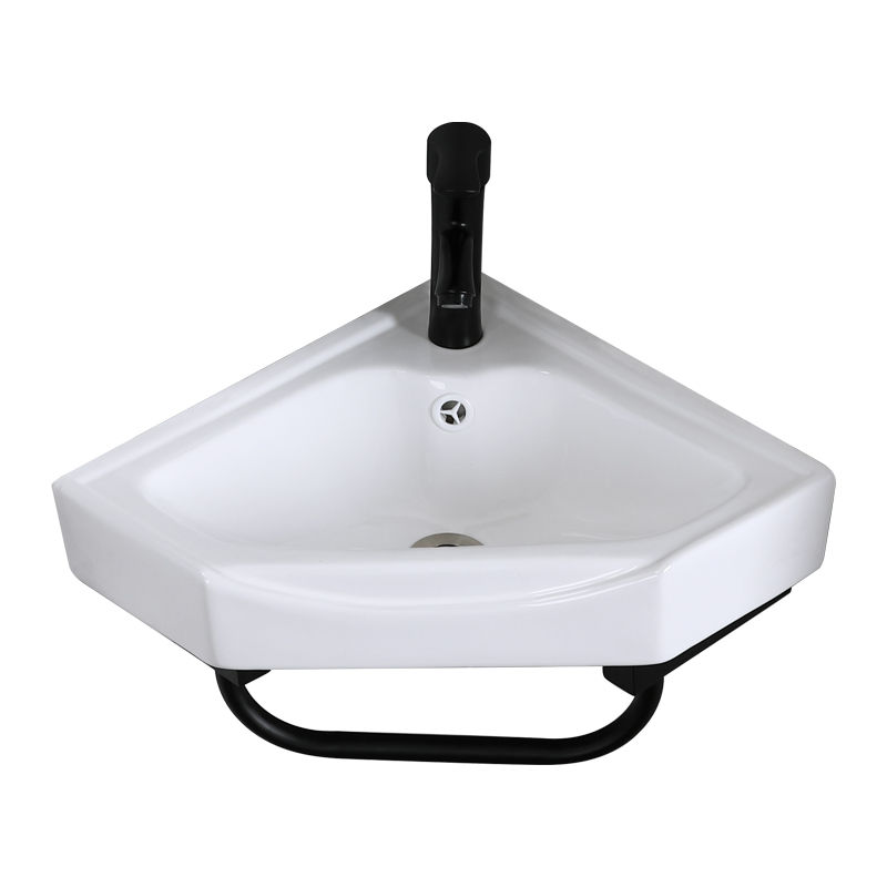 三角洗手盆小户户型挂墙洗脸盆陶瓷转角壁挂迷你挂墙式洗脸盆