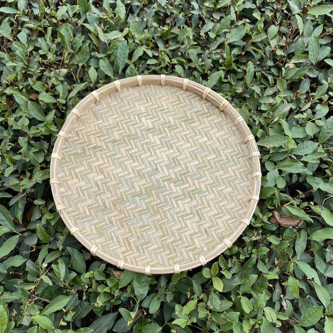 手工竹筛全竹簸箕头层青竹制品竹皮竹编