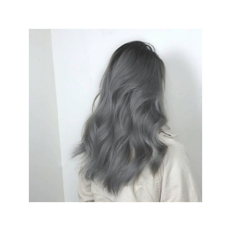 奶奶染发2020潮色膏灰染发剂男士专用浅灰银灰染发膏